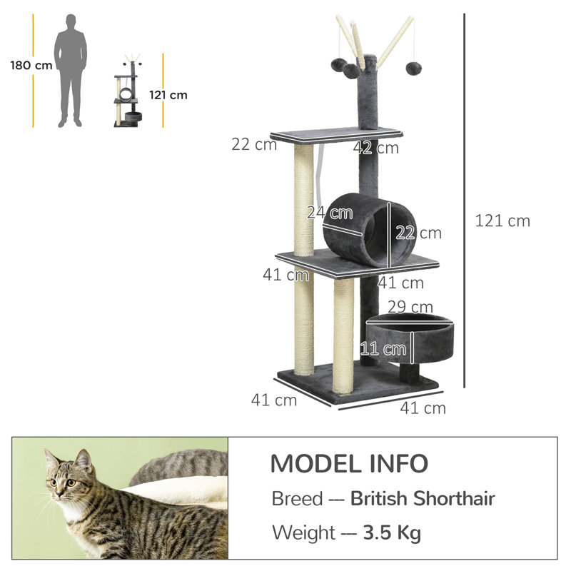 307.34cm H Cat Tree