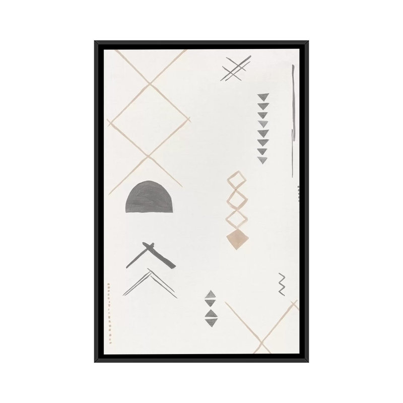 Ancien tissu II par Isabelle Z - reproduction d'art, H 60 po x l 40po x P 1,5 po, Toile avec cadre noir, Aucun mat