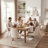 Modern Fabric Upholstered Dining Chairs Armless Side Chairs with Metal Frame For Kitchen Dining Room-1096978259