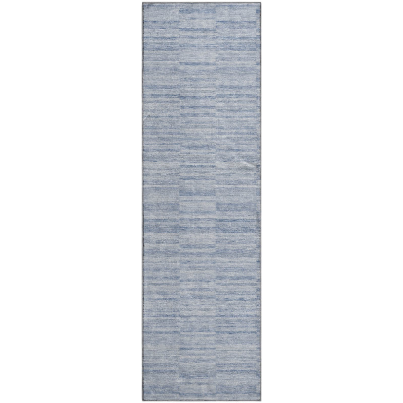 Premium Machine Washable Prisco Sky Rug, Runner 2'3" x 7'6"