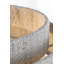 Dorado 25" Flush Mount in Antique-Burnished Brass and Washed Abaca