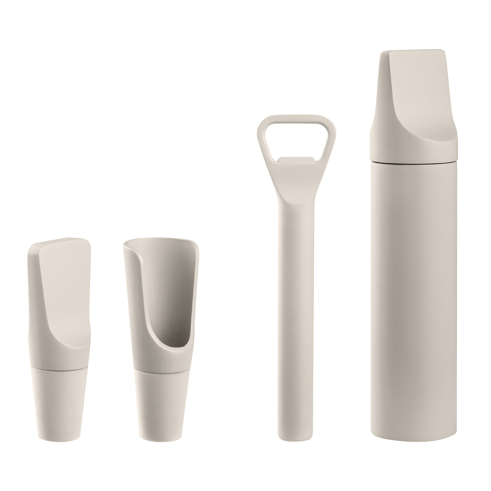 ILO Set Of 4 Wine Accessories, Beige