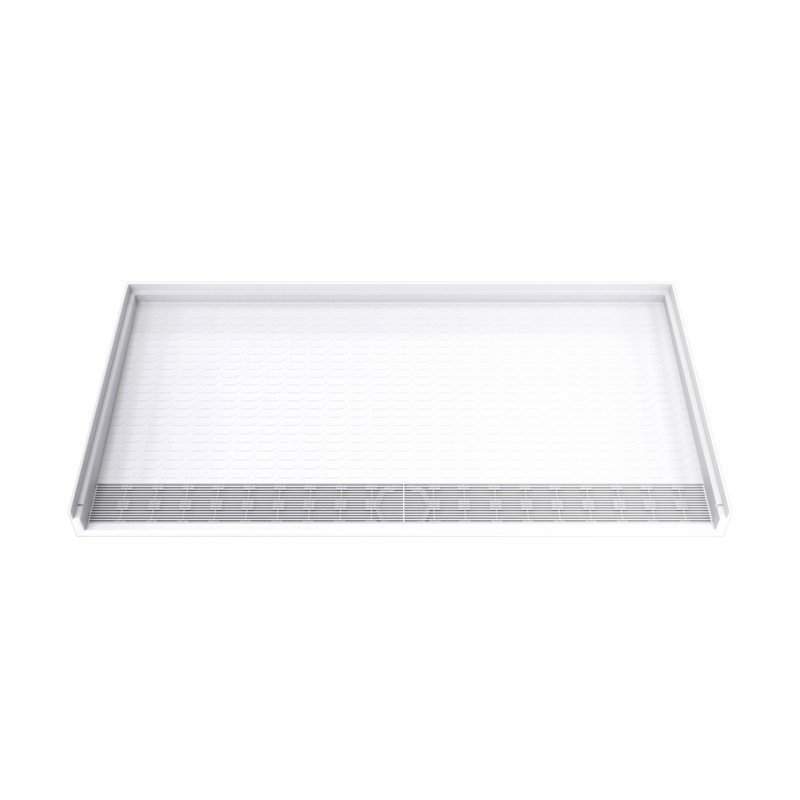 Base de douche à seuil simple DreamLine DreamLine, Avant, L 62 po x L 33 po x H 3,5 po, Forme rectangulaire