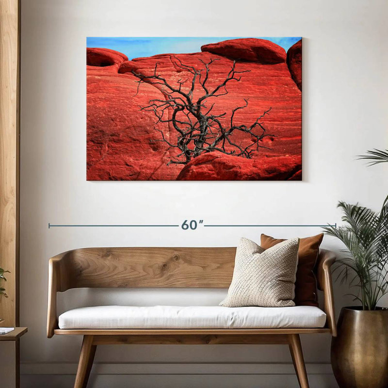 Harnek Dead Tree By Red Rocks, 30" H x 45" W