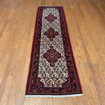  Handmade Hamadan Wool Runner