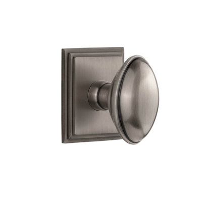 Grandeur Concealed Screw Mechanism Oval Knob with Square Rosette