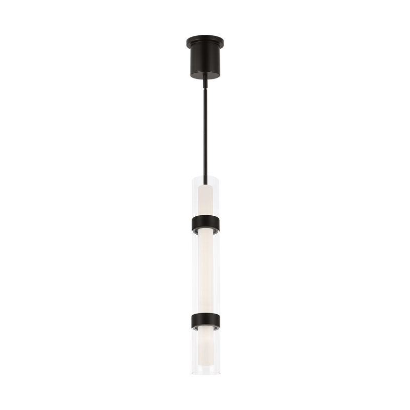 Wit 1 - Light Pendant, Black, 55.9" H x 6" W x 6" D