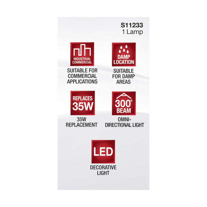 3.5 Watt White LED Bulb, 4000K