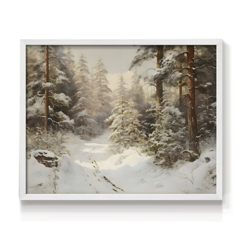 Paysages rétro-DCCDXVI-impression encadrée - réversible, H 22 po x l 28 po, Blanc