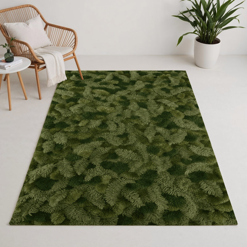 Tapis vert d'intérieur et d'extérieur Botanical, Rectangle 5 pi x 7 pi