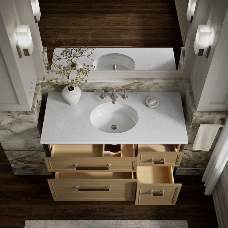 Artifacts 48 In. Bathroom Vanity Cabinet, Cream