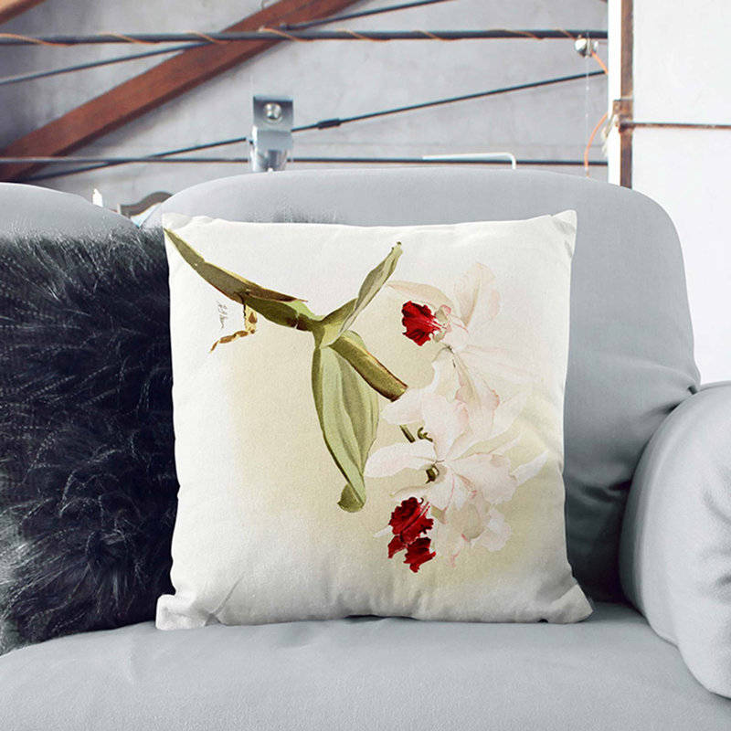 Square Throw Cushion, Stone, 40cm H x 40cm W x 15cm D