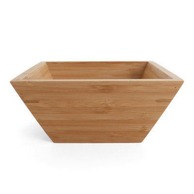 Ensemble de bols en bambou de 6,25 po Belari - Bols en bambou réutilisables - Bols en bambou carrés - Vaisselle en bois - Bols en bambou - Ensemble de vaisselle en bambou - Bols écologiques (paquet de 8 / carré de 6,25 po)