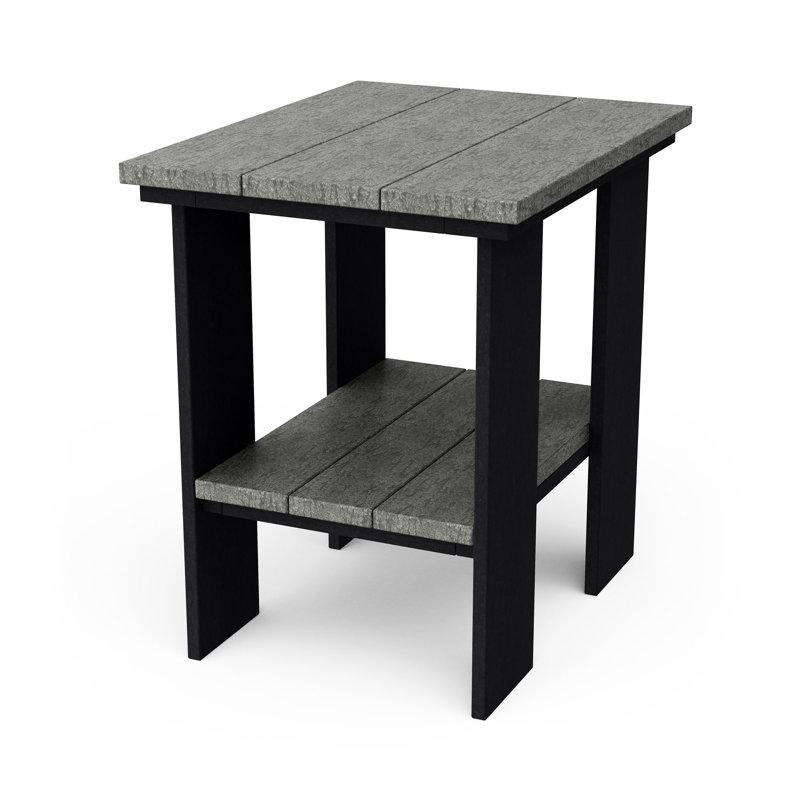 Table d'appoint contemporaine, Gris foncé / Noir