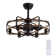 Cantin 24.8" Classic Black Caged Farmhouse Ceiling Fan With Light Kit and Remote Control
