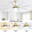 66 Inch Modern Ceiling Fan With Dimmable Led Light 8 ABS Blades Remote Control Reversible DC Motor For Home Office-1866926231