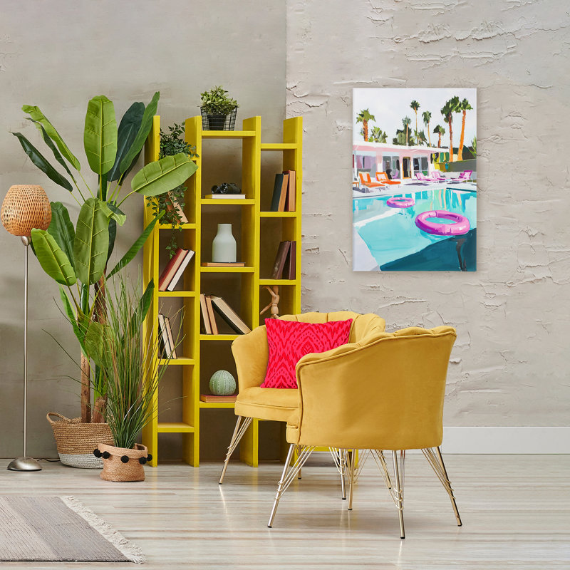Impression sur toile Palm Springs, conçue par Sissi et Seb, 36 x 24