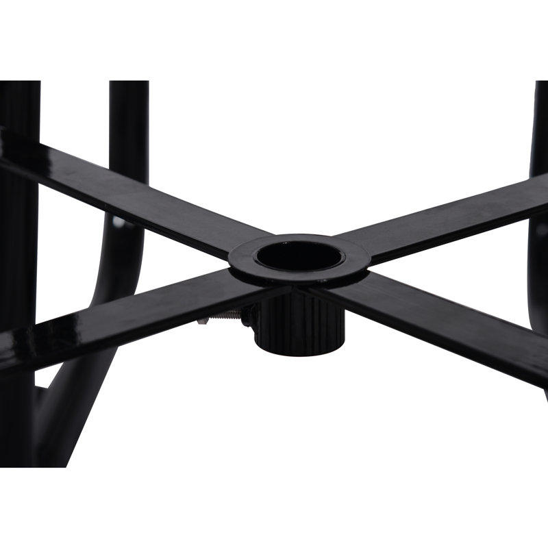 Table de pique-nique carrée 46 po Annalysa, Blue/Black