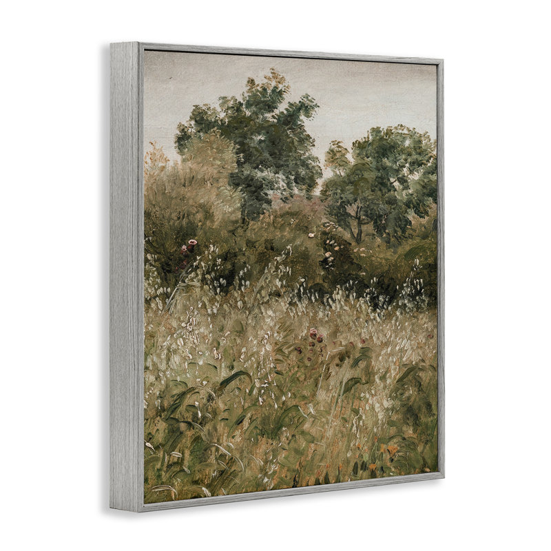 Dicée forêt dense encadrée, estampe numérique, lettrée et doublée, Estampe numérique Farmhouse, H 30 po x l 24 po