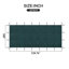 Housse de sécurité pour piscine, convient aux piscines enterrées et enterrées rectangulaires de 23 x 43 pi, maille haute résistance à triple couture PP, quincaillerie d'installation résistante à l'abrasion incluse, maille verte