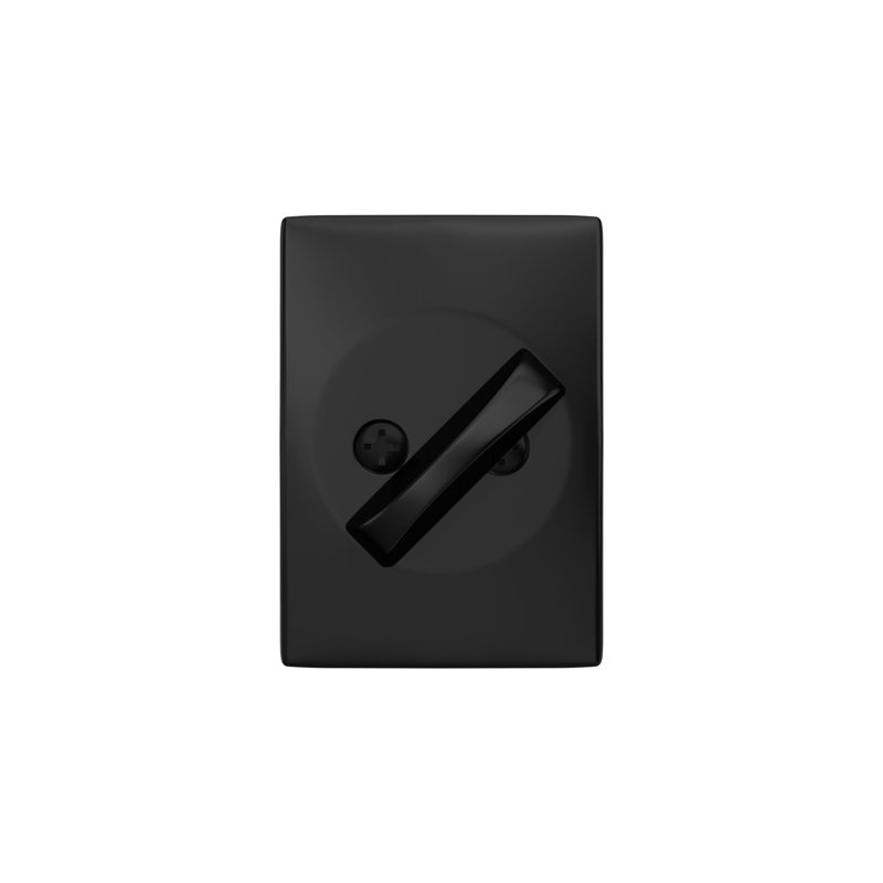Single Cylinder Deadbolt with Century Trim, Matte Black