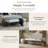 Lalia 60" Modern Hammered Metal Accent Bench-124262812