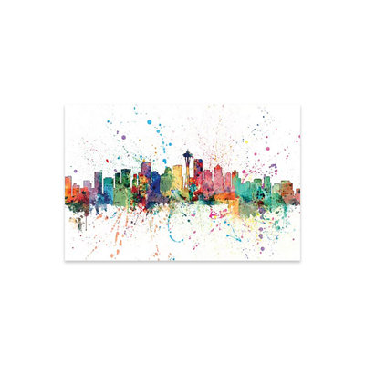 Seattle, Washington, États-Unis, impression sur verre acrylique