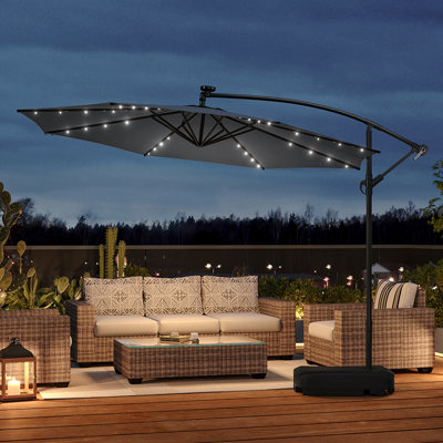 Aiswarya 3m Cantilever Parasol with LED Light