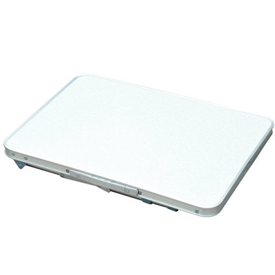 Lightweight Portable 23" Camping Folding Table - Height Adjustable For Different Settings Camping, Picnic, Garage Grey + Silver With Anywhere Demand