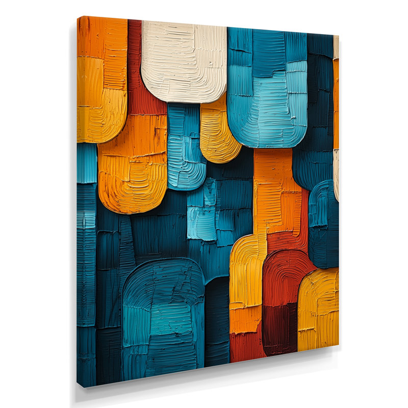 Omaris - Abstract Canvas Wall Art, Wrapped Canvas, Does Not Apply, 20" H x 12" W