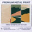 Imbert - Art abstrait Mid-Century, impression éclectique moderne sur métal-558848272