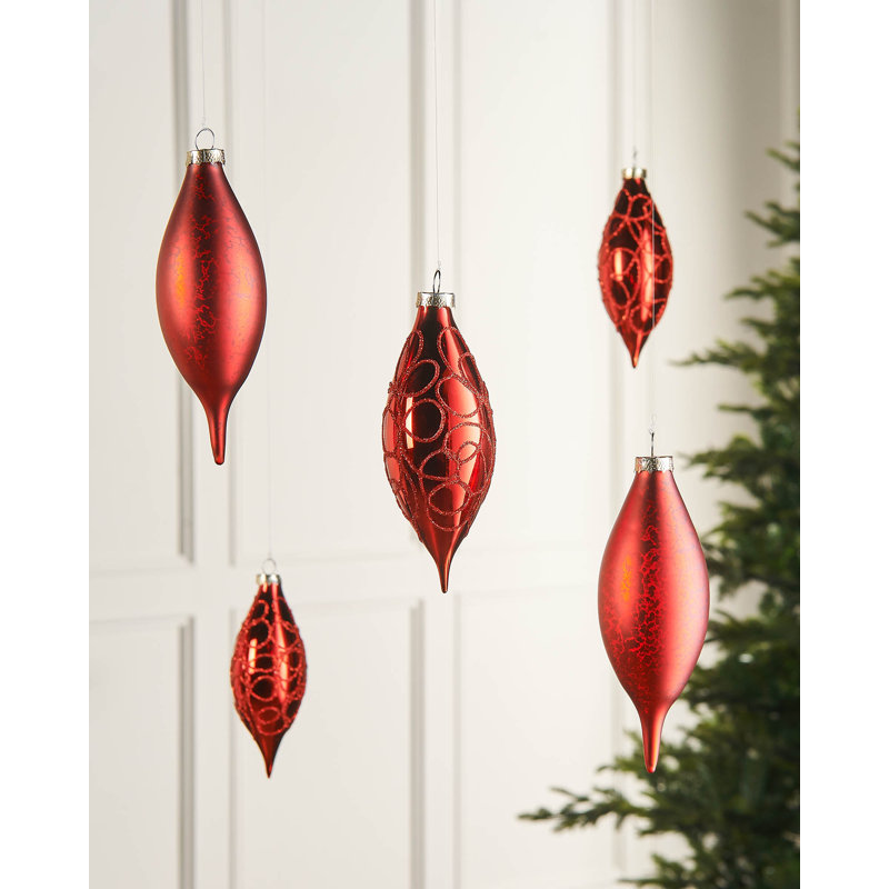 14.71cm Solid Colour Plastic / Acrylic Bauble, Christmas Red