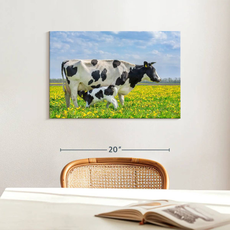 Brampt Spotted Cattle, 16" H x 24" W