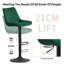 Heckscherville Velvet Height Adjustable Swivel Upholstered Bar Stool-511165821