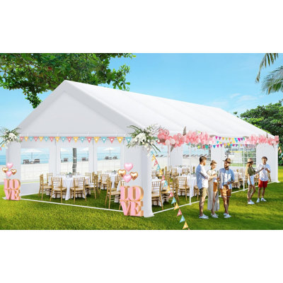 COBIZI 16x32 Party Tent Heavy Duty, Galvanized Wedding Tent