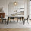 Stone Top Metal Base Dining Table
