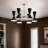 Phix 12-Light Steel Black Adjustable Chandelier-1052703384