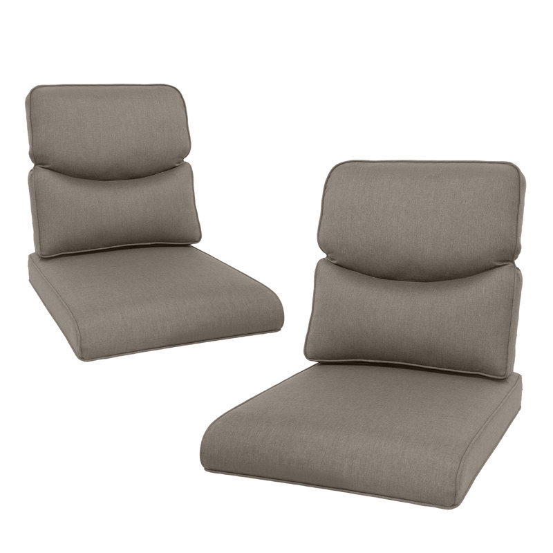 Coussin de siège / dossier d'extérieur Schutt, Gris, 2