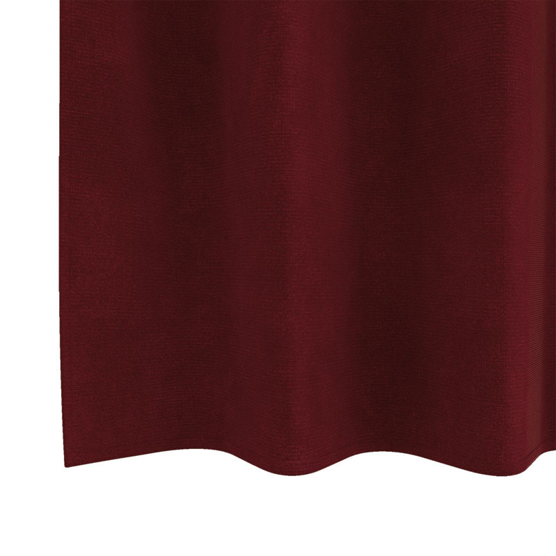 Curtains Polyester Medium Decorative Inlays, Burgundy, 140cm Width x 140cm Drop