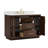 Adria Freestanding Single Bathroom Vanity with Engineered Stone Top-19491040