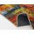 Modern Orange Red Woven Based Washable Rug-1064319081