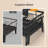 Dish Drainer Rack, Kitchen Dish Dryer With 360° Rotatable And Extendable Spout, For Plates Bowls Glasses Cutlery, Black