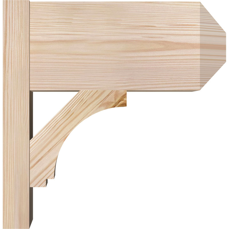Persienne impériale, Sapin Douglas de 7 1/2 po (lisse), P 14 po x H 14 po