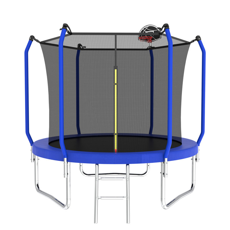 Trampoline 10 pi avec panier de basketball