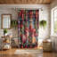 Rideau de douche 1 pièce Christmas Tartan-1219286176