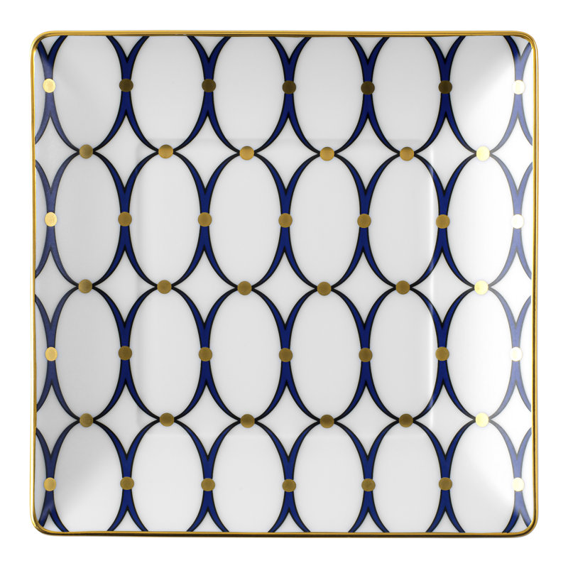 Renaissance Gold Square Ceramic Tray