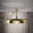 Statement 14" Single-Function Wall or Ceiling-Mount Round Rainhead, Round Rain Showerhead 2.5 GPM-90940637