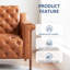 Fauteuil d'appoint en cuir Pu, fauteuil de lecture, salon, chambre à coucher, bureau, salle d'attente-357359789