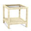 Pine Isle Glass End Table-983768064