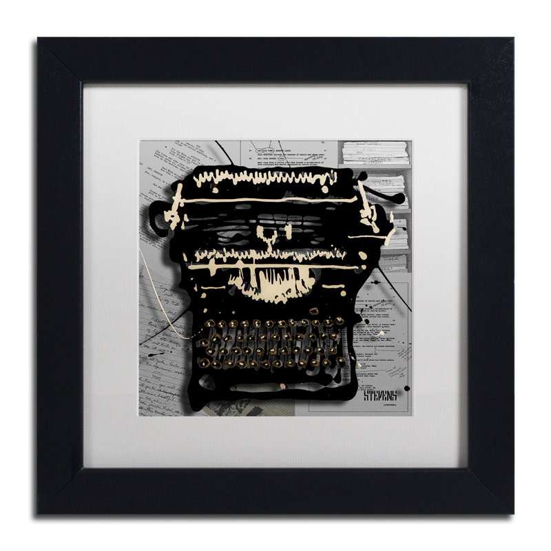 "film machine" , impression sur toile encadrée, H 11 po x l 14 po x P 0,5 po